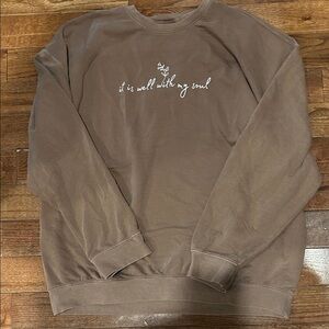 Comfort Colors Brown Graphic Sweatshirt
